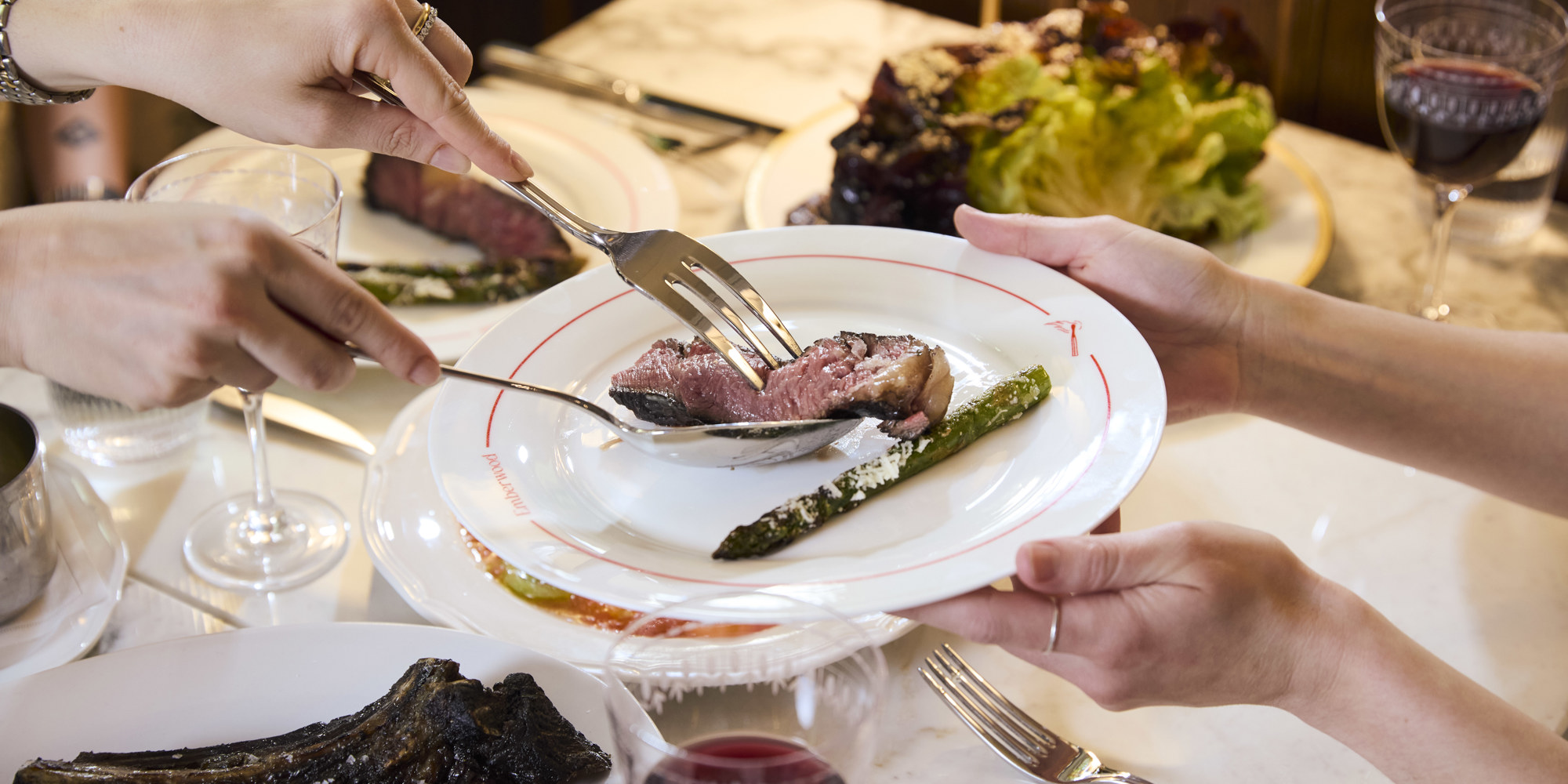 Group feasting at Emberwood